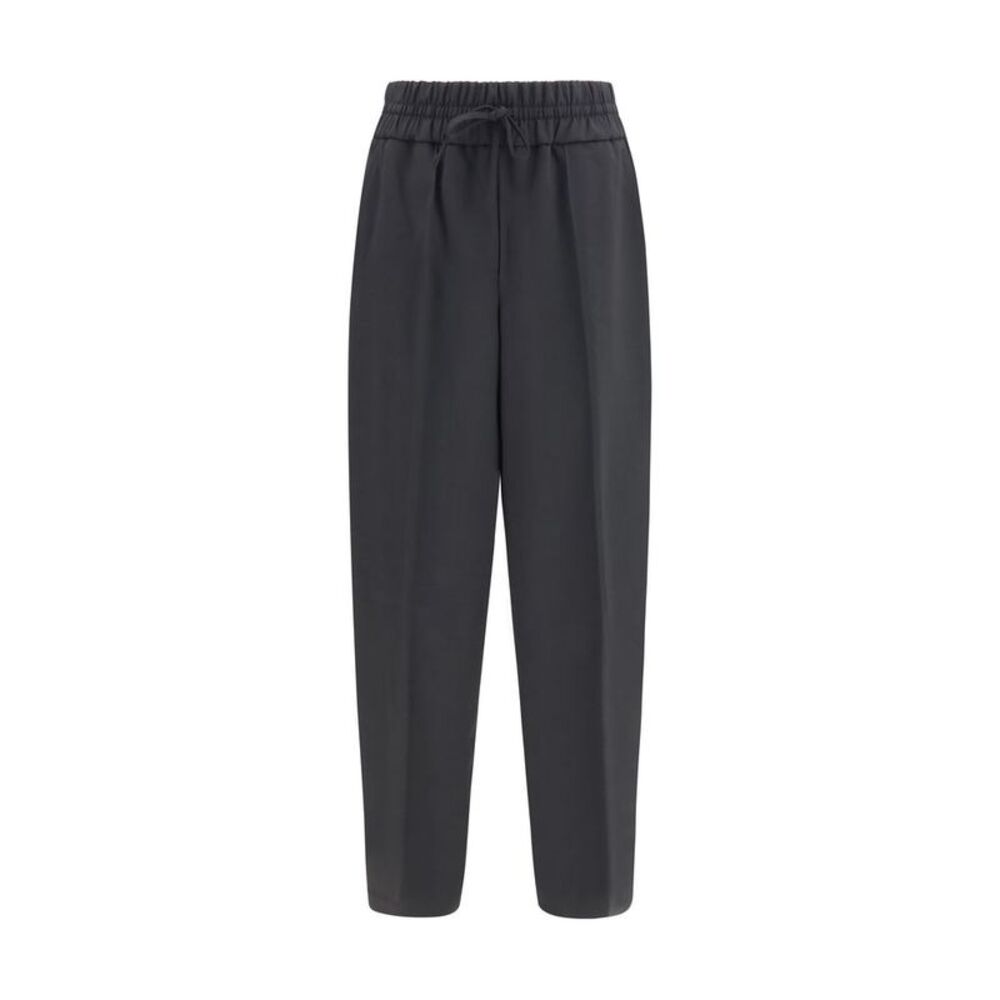 Ami Paris Black Wool Oves Aries Casual Men's Pants